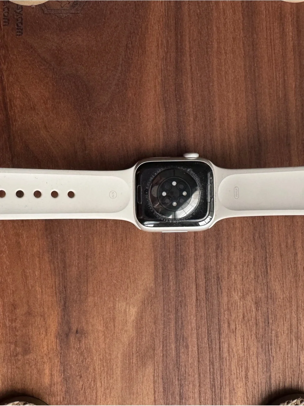 Apple Watch Silver Case with Light Gray Sport Band